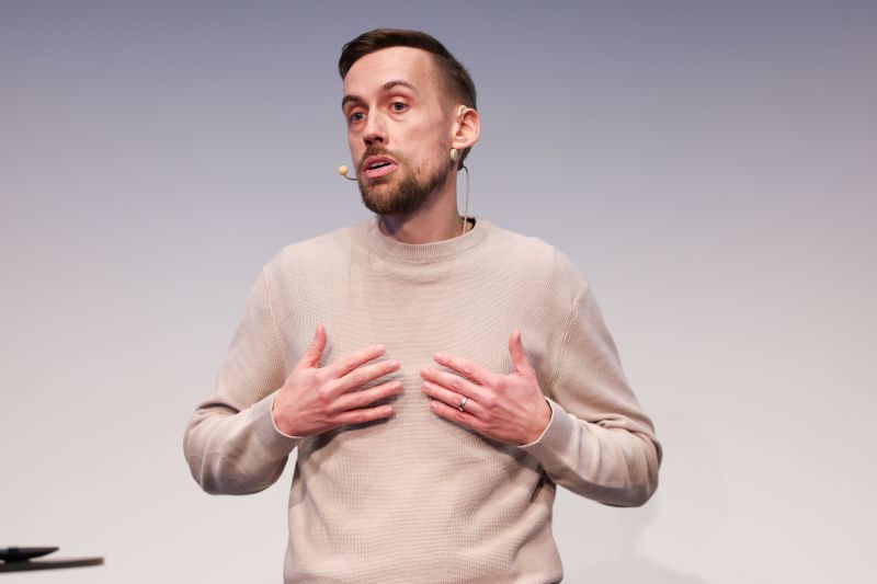 Ben beim Vortrag